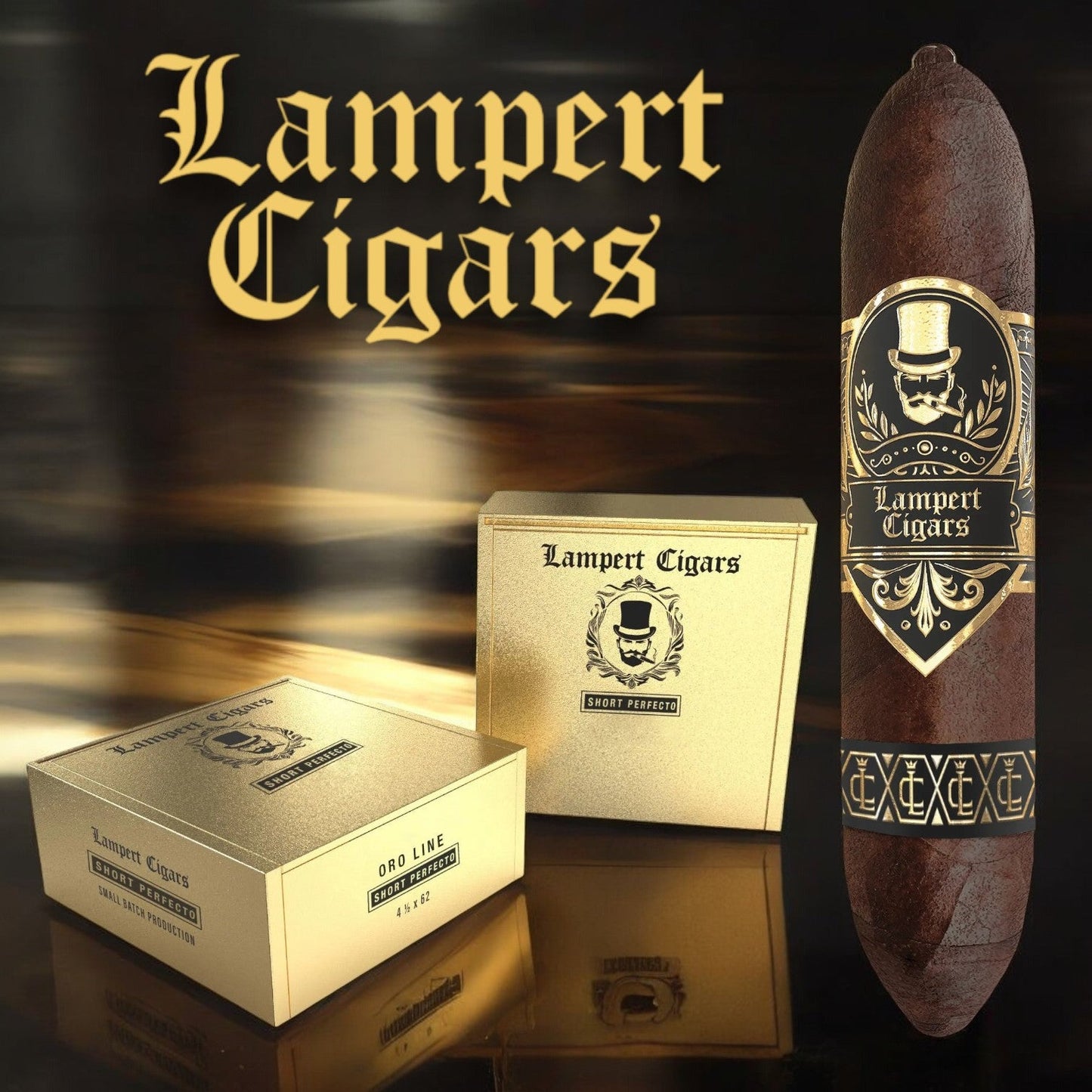 LAMPERT KINGPIN SHORT PERFECTO Box of 10 Cigars