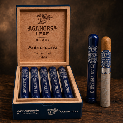 AGANORSA Leaf Aniversario Connecticut Toro Tubo (6 x 52)