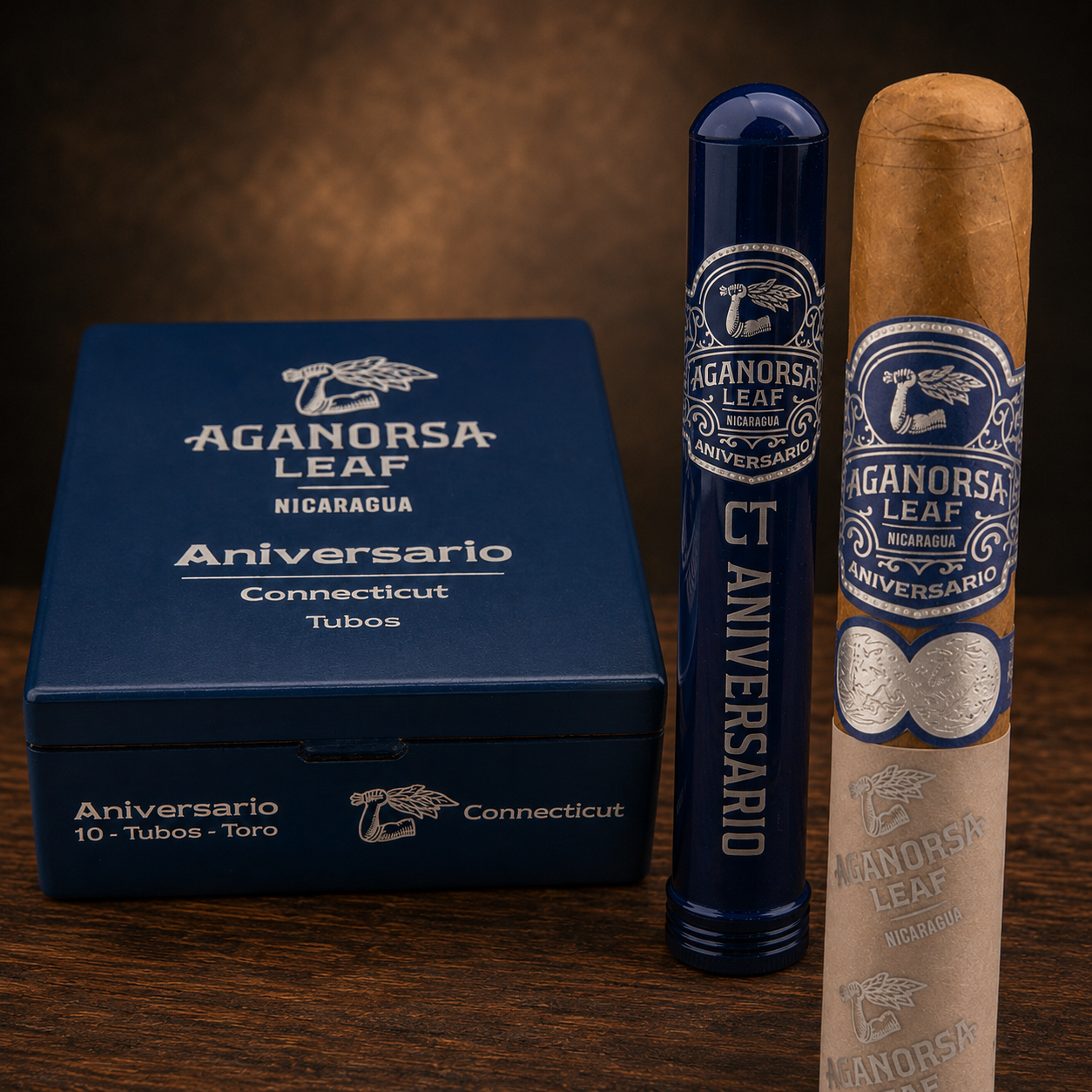 AGANORSA Leaf Aniversario Connecticut Toro Tubo (6 x 52)