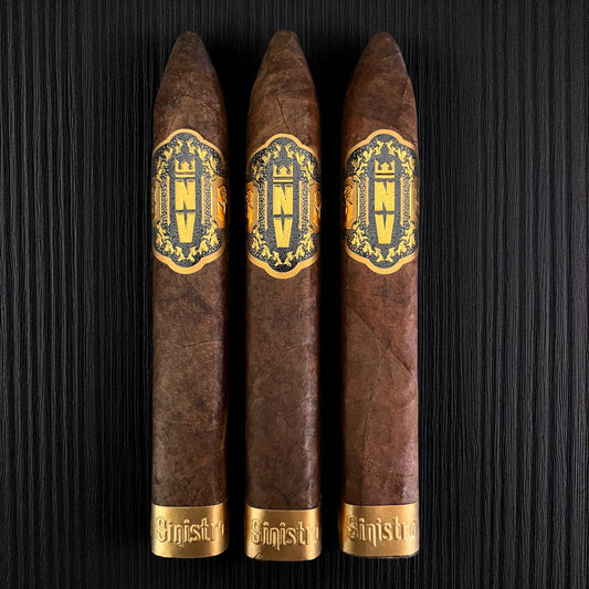 Sinistro NV Minos Limited Edition (6½×60) Box‑Pressed Belicoso — 3‑Pack