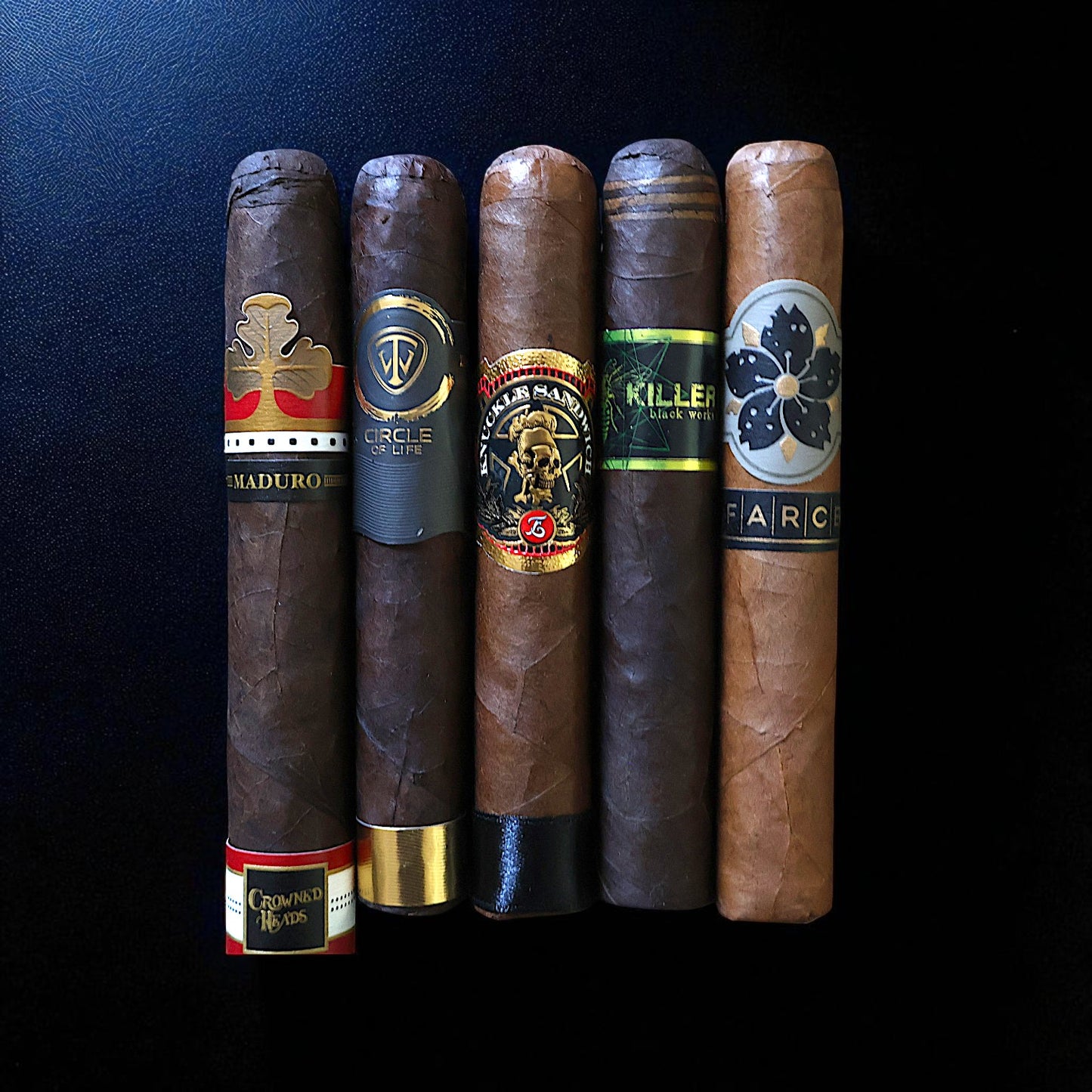 Top Shelf Robusto Variety Pack – 5 Premium Cigars