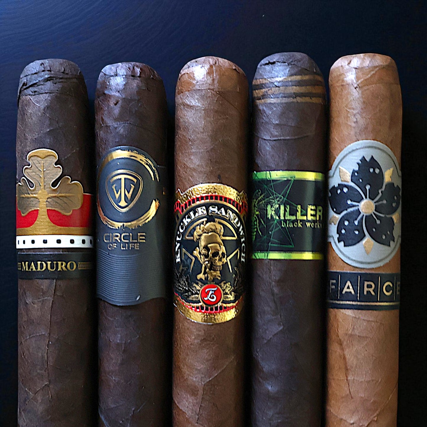 Top Shelf Robusto Variety Pack – 5 Premium Cigars